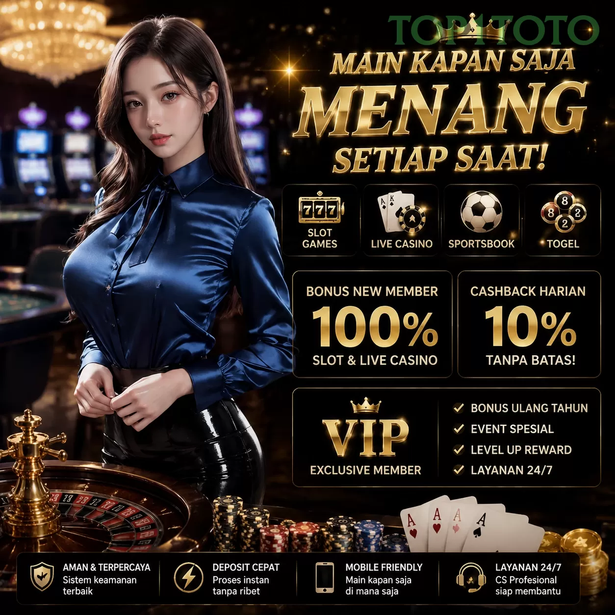 Main top1totoluxury88t1 Menang Jackpot Besar